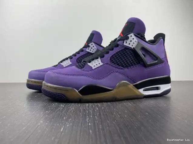 Bmlin shoes 4 (Friends Jordan and 766296 Travis Scott Retro LN4 Family) Purple 0623